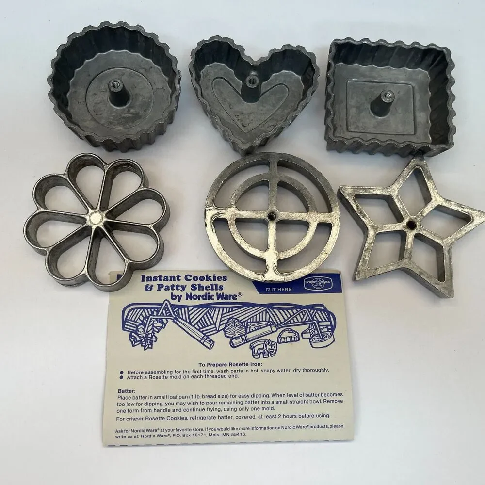 Nordic‎ Ware Cookie Maker Molds Lot of 6